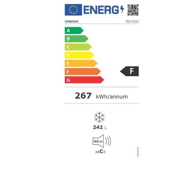 ZAMRZOVALNA OMARA GORENJE F6171CW BCTEST01