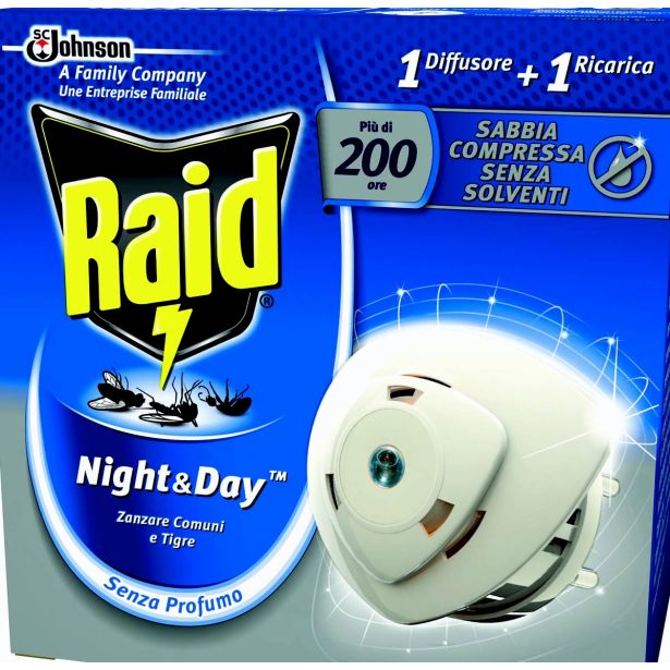 ZAŠČITA PRED INSEKTI RAID NIGHT&DAY ELEKTRICNI APARAT KOMPLET