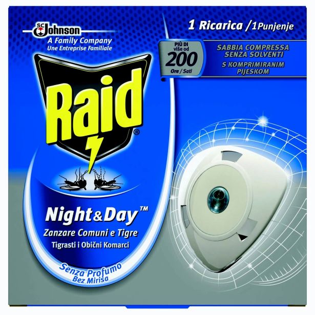 ZAŠČITA PRED INSEKTI RAID NIGHT&DAY ENOJNO POLNILO 1/1