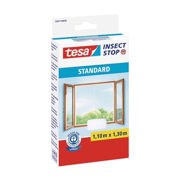ZAŠČITA PRED INSEKTI TESA MREŽA PROTI MRČESU BELA 1.1 X 1.3 M STANDARD