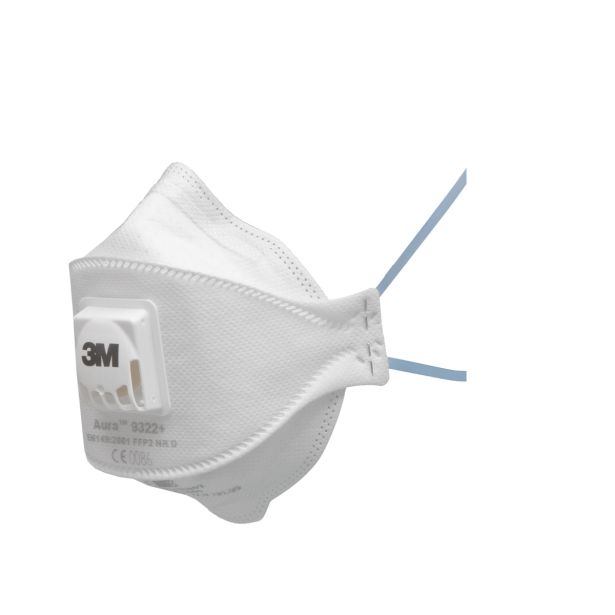 ZAŠČITNA RESPIRATOR MASKA 3M AURA 9322+ ZA ZAŠČITO PRED DELCI, FFP2