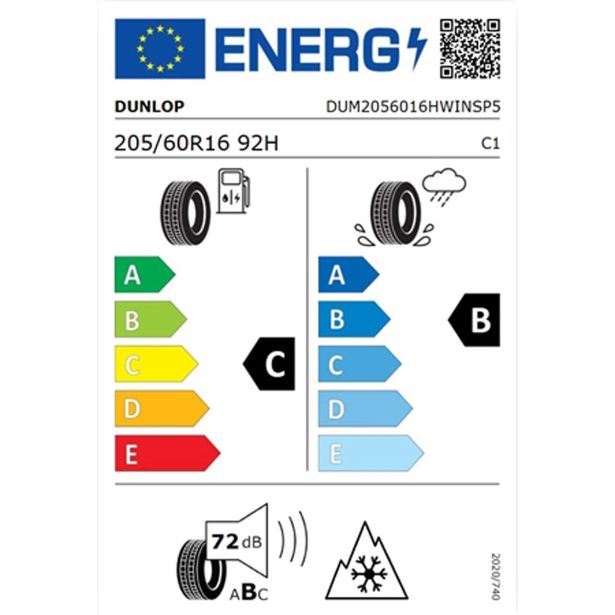 ZIMSKA GUMA DUNLOP 205/60R16 92H WINTERSPORT 5