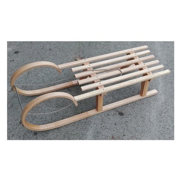 ZIMSKI ŠPORTNI REKVIZIT WOODMAX SANKE SX 100 CM ZAVITE LESENE