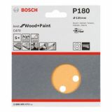 5-DELNI SET SAMOPRITRDILNIH BRUSNIH DISKOV BOSCH 125 MM K180 8 LUKENJ RUMENA BARVA ZA LES
