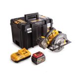 AKUMULATOR. KROŽNA ŽAGA DEWALT DCS 575 T2 XR FLEXVOLT KROŽNA