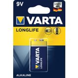 ALKALNI BATERIJSKI VLOŽEK VARTA 6LR61 9V BL/1 LONGLIFE