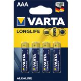 ALKALNI BATERIJSKI VLOŽEK VARTA LR03 AAA BL/4 LONGLIFE