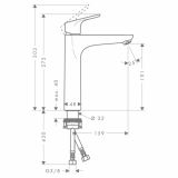 ARMATURA ZA UMIVALNIK FOCUS FOCUS 190 BREZ ZG. DELA SIFONA
