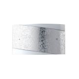 DEKORAT. STENSKA SVETILKA FAN EUROPE PARIS 35X20 2XE27 SREBRNA