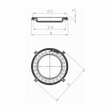 KANALSKI OKVIR LIVAR OKVIR ART.610 B 125 FI 450