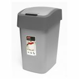 KOŠ ZA SMETI CURVER FLIP, SREBRNA/ANTRACIT 25 L, PACIFIC