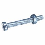 KOVINSKI VIJAK DIN84 M-3X10 ZN KOV.VIJ. DIN 84 Z MATICO ZAV=26KOS