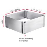 KVADRATNI PEKAČ NASTAVLJIVIH DIMENZIJ WESTMARK, MAX.DIM. 155 X 155 X 80 MM 
