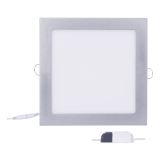 LED PANEL EMOS 18W NW SREBRNI, KVADRATNI