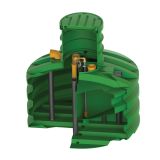 MALA ČISTILNA NAPRAVA ROTO 4-6 PE ECO BLUE, MBBR 5.000 L
