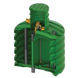 MALA ČISTILNA NAPRAVA ROTO 8-10 PE ECO BLUE, MBBR 7.500 L
