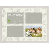 OKVIR ZA SLIKO BUBOLA&NAIBO MULTI BEL 30X40 CM ZA 4 SLIKE