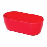 PE NOTRANJI LONEC KOSMAČ-KRUŠEC ZA DVE CVETLICI 26 CM RDEČ
