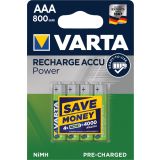 POLNILNI BATER.VLOŽEK VARTA ACCU AAA 800 MAH R2U BL/4
