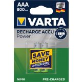 POLNILNI BATER.VLOŽEK VARTA NIMH READY TO USE AAA R03 800MAH BL/2