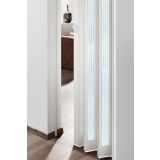 PREKLOPNA VRATA MARLEY EUROSTAR S STEKLOM LAMELA BELA/STEKLO 11.9X205 CM