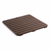 PVC KOPALNIŠKA PREPROGA PLASTICOS PODLOGA ZA TUŠ KAD 55X55X3 CM RJAVA