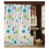 PVC KOPALNIŠKA ZAVESA MSV PVC 180X200 ZELENO MODRI KROGI