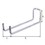 RAZNA OBEŠALA GAH ALBERTS DVOJNA FI 12, 90X120X330 NOSILNOST 6 KG