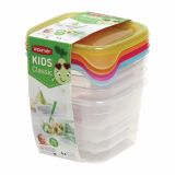 VEČNAMENSKA DOZA CURVER SET POSOD ZA SHRANJEVANJE HRANE, FRESH GO 4X0.45L