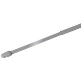 VITRAŽNA PALICA MYDECO BISTRO SIMPLE 40-70 CM SREBRNA, 2 KOS