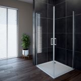 VRATA KABINE ZA PRHANJE AQUAESTIL OASIS 100 L/D NANO H=200 SILVER PR. PROZ.ST.