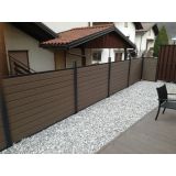 WPC SISTEM OGRAJA KAVNO RJAVA 180X180 CM 1 STEBRIČEK + 13 DESK