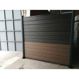 WPC SISTEM OGRAJA KAVNO RJAVA 180X180 CM 1 STEBRIČEK + 13 DESK