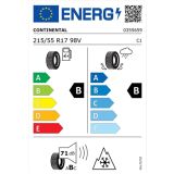ZIMSKA GUMA CONTINENTAL 215/55R17 98V XL TS870P WINTERCONTACT