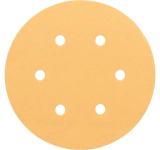 5-DELNI SET SAMOPRITRDILNIH BRUSNIH DISKOV BOSCH 150 MM K40 6 LUKENJ RUMENA BARVA ZA LES
