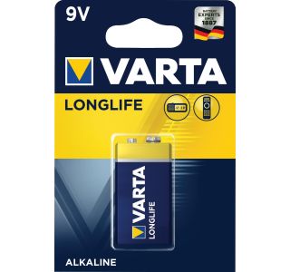ALKALNI BATERIJSKI VLOŽEK VARTA 6LR61 9V BL/1 LONGLIFE