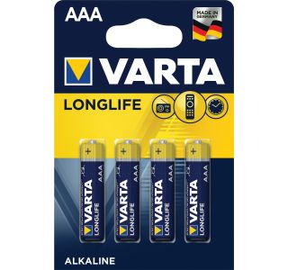 ALKALNI BATERIJSKI VLOŽEK VARTA LR03 AAA BL/4 LONGLIFE