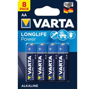 ALKALNI BATERIJSKI VLOŽEK VARTA LR06/AA LONGLIFE POWER BL 8/1