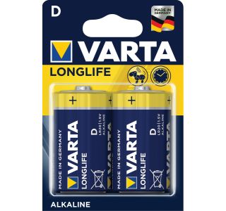 ALKALNI BATERIJSKI VLOŽEK VARTA LR20 D BL/2 LONGLIFE