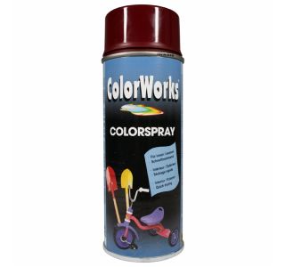 BARVNI SPREJ COLORWORKS ALKID RAL.: 3005 400 ML BORDO RDEČ