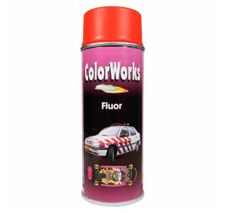 BARVNI SPREJ COLORWORKS FLUORESCENTNI ORANŽNI 400 ML