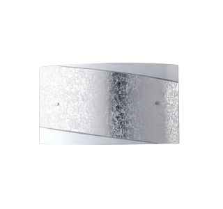 DEKORAT. STENSKA SVETILKA FAN EUROPE PARIS 35X20 2XE27 SREBRNA