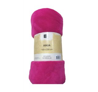 DEKORATIVNA ODEJA MQ 150X200 CM TEMNO ROZA
