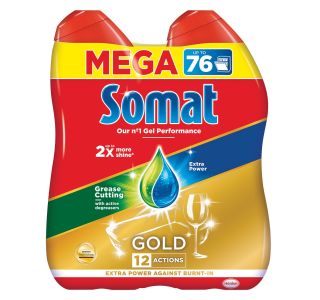 DETERGENT-STROJ.POMIVANJE HENKEL SOMAT GOLD GEL 2X684ML