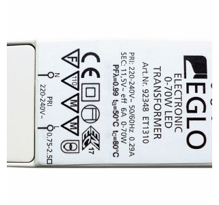 ELEKTRONSKI TRANSF.ZA LED EGLO 92348 TRAFO 0-70W