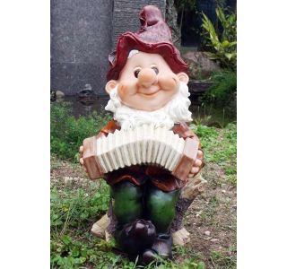 FIGURA, OKRASNA PALČEK S HARMONIKO VIŠ 48CM