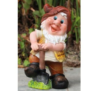 FIGURA, OKRASNA PALČEK Z LOPATO VIŠ.31 CM
