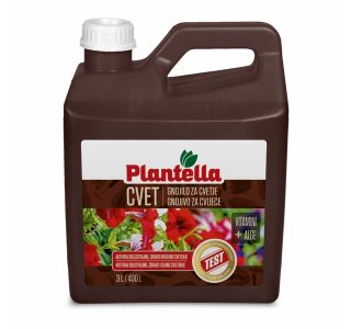 GNOJILO ZA OKR. RASTLINE PLANTELLA CVET TEKOČE ZA CVETOČE RASTLINE 3 L