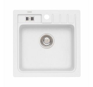 GRANITAL POMIVALNO KORITO ALVEUS NIAGARA 20, G11 ARCTIC 465X465 MM