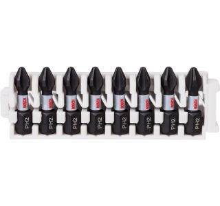 GRT VIJAČNIH NASTAVKOV BOSCH 8 DELNA KRIŽNI PH2 25 MM IMPACT CONTROL